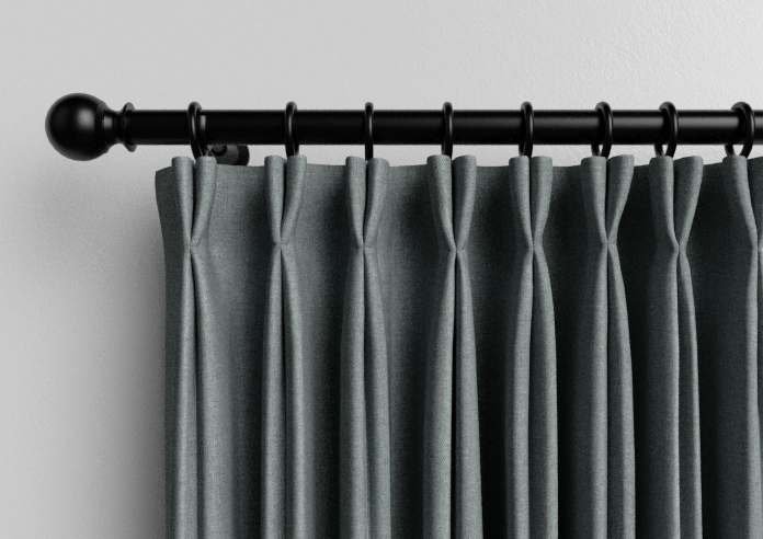 Classic Herringbone (Blackout), Grey - Made to Measure Curtains - Image 10